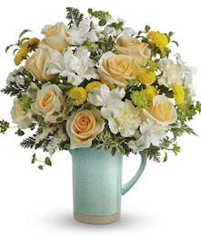 Elegant Yellow & White Spring Bouquet 