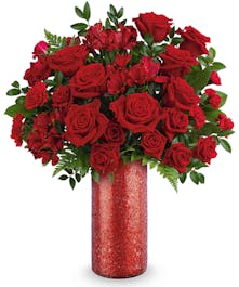Elegant Red Rose & Alstroemeria Bouquet 