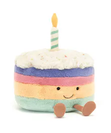 Amuseables Rainbow Birthday Cake  by Jellycat London