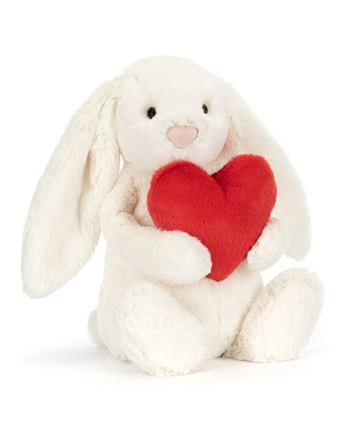 Jellycat Bashful Red Love Heart Bunny
