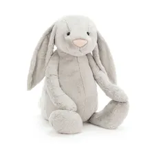 Bashful Silver Bunny By Jellycat London