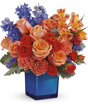 Blue & Orange Bouquet
