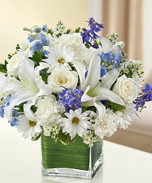 Blue & White Sympathy Bouquet
