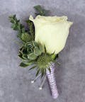 Fancy Rose & Succulent Boutonniere
