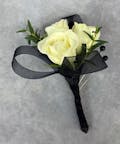 Delicate Spray Rose Boutonniere