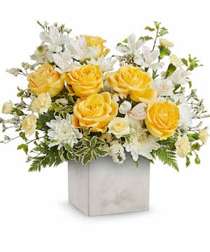 Modern Yellow & White Bouquet