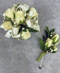 Rose & Babies Breath Corsage & Boutonniere