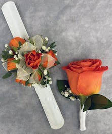 Rose Corsage & Boutonniere 