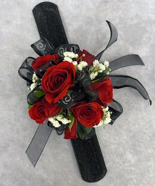 Regal Red Spray Rose Corsage