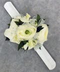 White Ranunculous Corsage