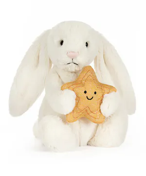 Cream Bunny with Star by Jellycat London