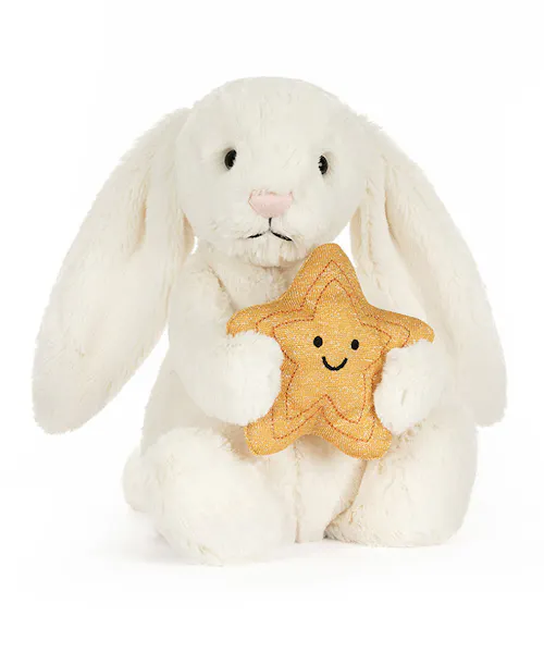 Cream Bunny with Star by Jellycat London