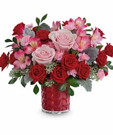 Stylish Red & Pink Bouquet 