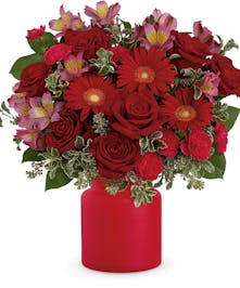 Red Mixed Flower Bouquet 
