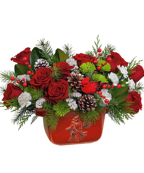 Classic Cardinal Centerpiece