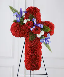 Faithful Hero Floral Cross