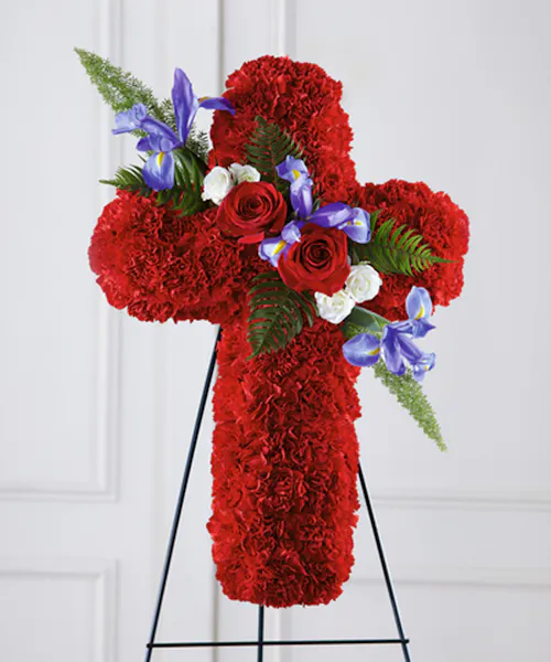 Faithful Hero Floral Cross