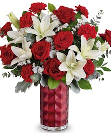 Elegant Red & White Bouquet 