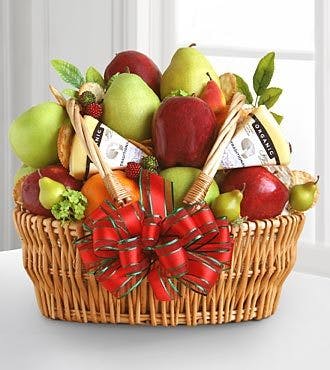 Fruit & Cheese Gift Basket - Gourmet Baskets, Veldkamp's Denver Co