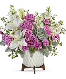 Modern White & Lavender Bouquet 