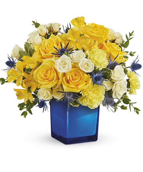 Golden Blue Bouquet