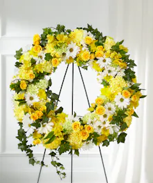 Golden Remembrance Wreath