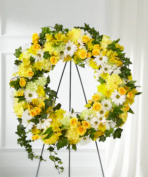 Golden Remembrance Wreath