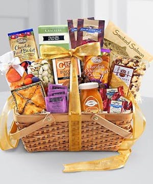 Premium Gift Basket Filled With Local Fruit & Treats