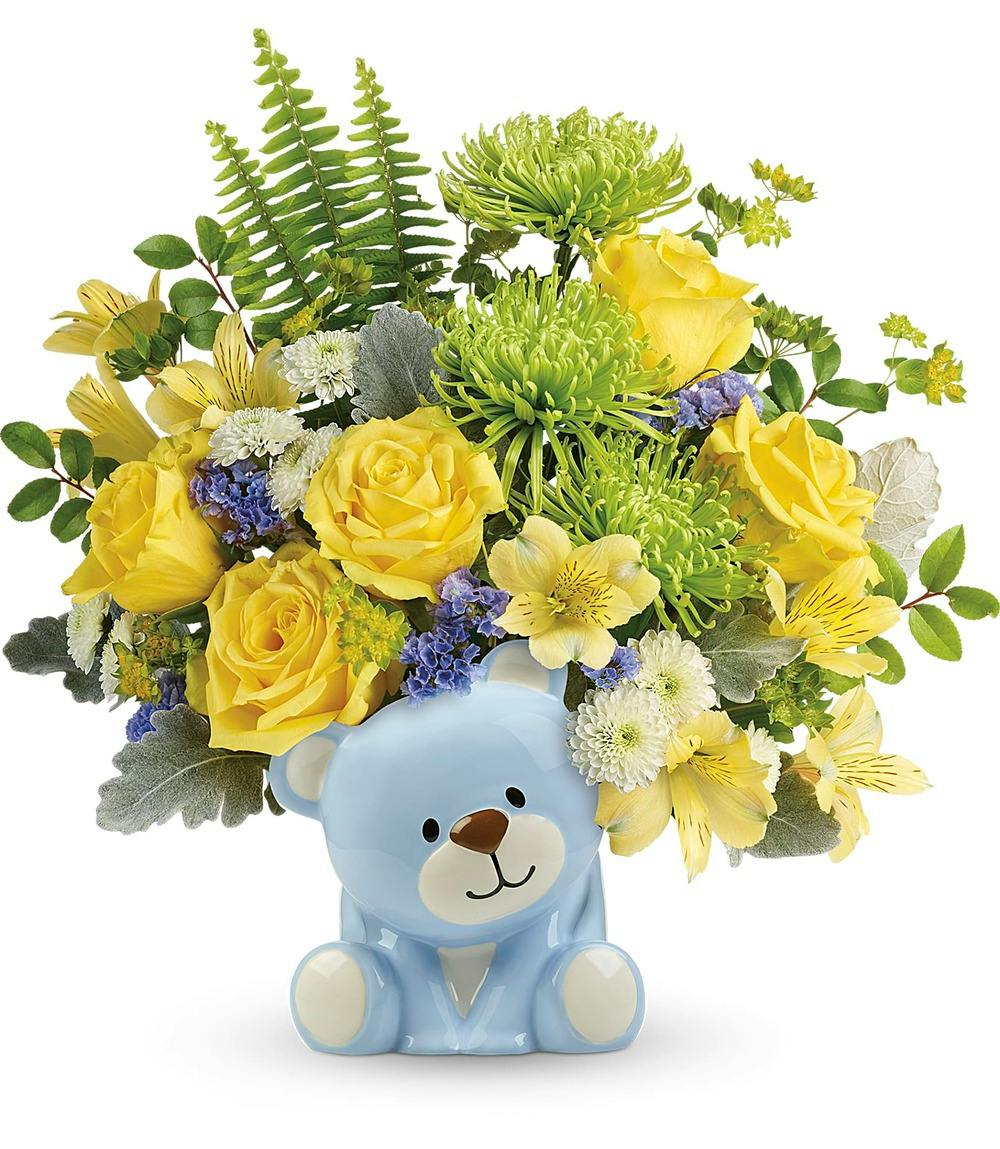 teddy bear and flowers delivery