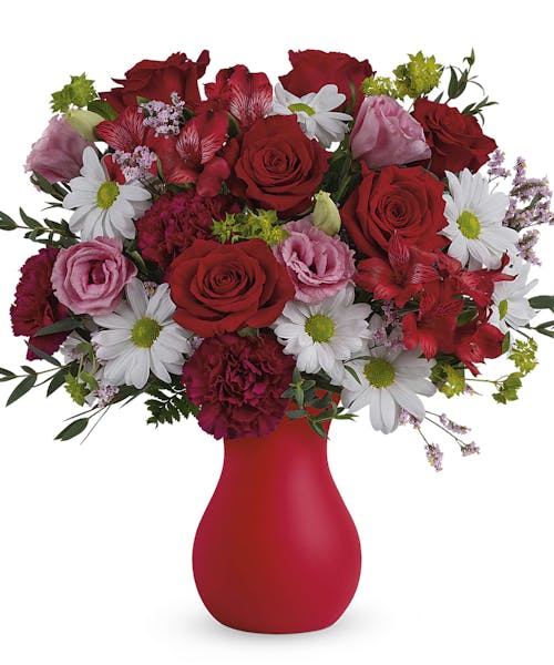 Kissed With Crimson Valentine Bouquet