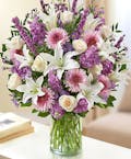 Sincerest Sorrow Bouquet - Lavender & White