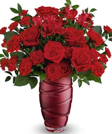 Modern Red Valentine Bouquet 