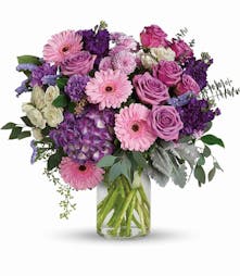 Purple, Pink & White Bouquet 