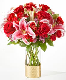 Rose & Lily Valentine Bouquet 