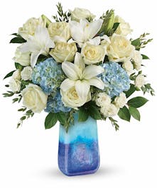 Elegant Blue & White Bouquet 