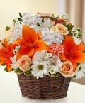 Peace Prayers & Blessings Basket - Peach, Orange & White