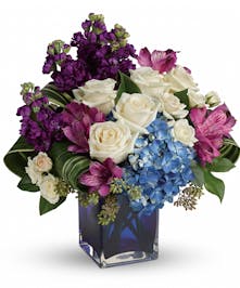 Purple & White Sympathy Bouquet