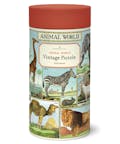Cavallini Vintage Puzzle Animal World