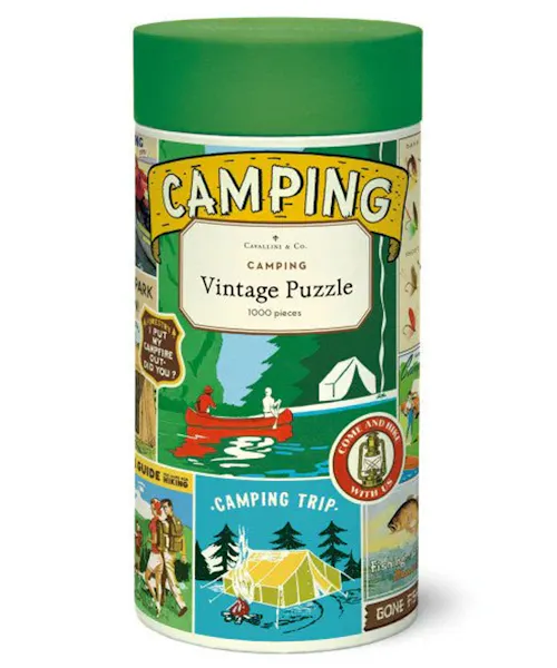 Cavallini Vintage Puzzle Camping