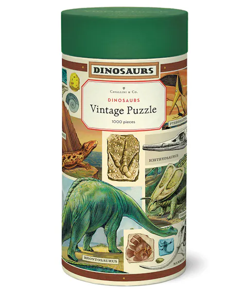 Cavallini Vintage Puzzle Dinosaurs