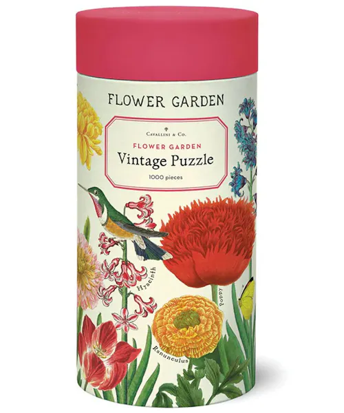 Cavallini Vintage Puzzle Flower Garden