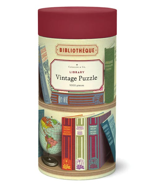 Cavallini Vintage Puzzle Library