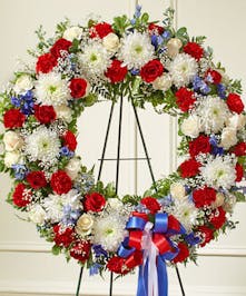 Patriotic Sympathy Wreath 