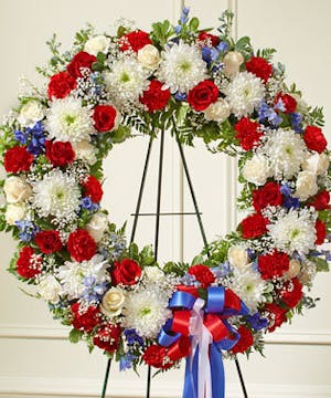 Patriotic Sympathy Wreath