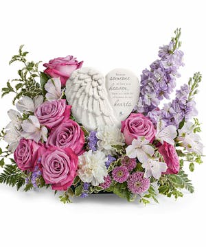 Beautiful Lavender & White Sympathy Bouquet