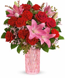 Elegant Red & Pink Bouquet 