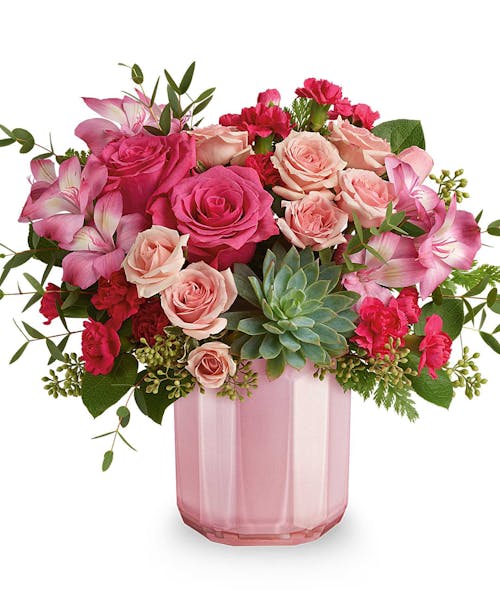 Rosy Radiance Valentine Bouquet