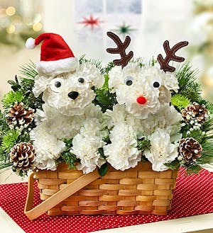 Christmas Dog Arrangement