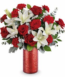 Elegant Red & White Bouquet 