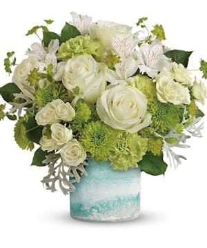 Charming White & Green Bouquet